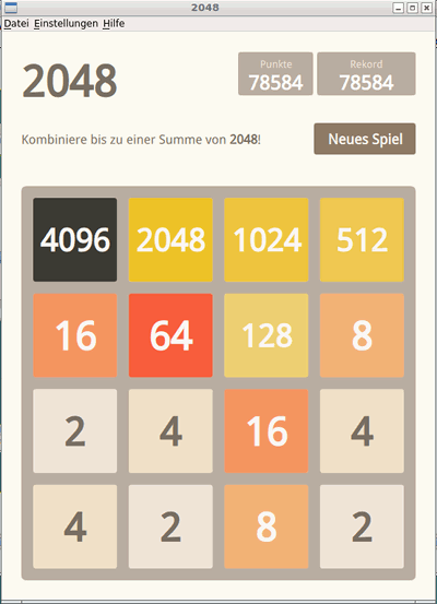 2048 Spielstand