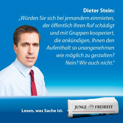 Dieter Stein sagt Teilnahme der JF an der Buchmesse ab