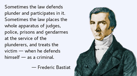 Frederic Bastiat über die Zusammenarbeit von Staat und Plünderern