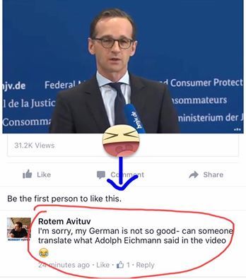 Heiko Maas sieht aus wie Adolf Eichmann