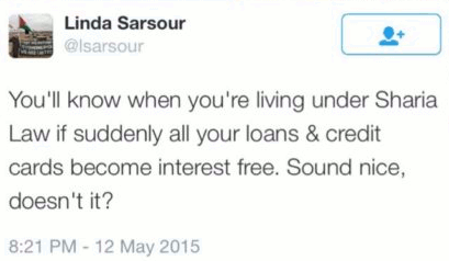 Linda Sarsour: interest-free loans under sharia