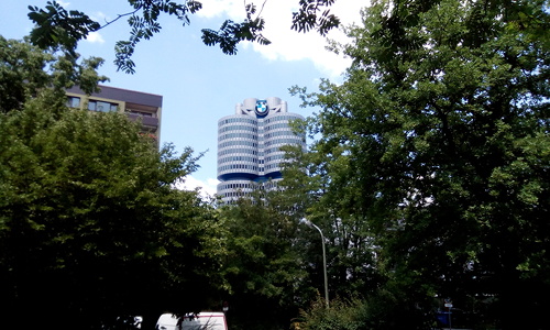 Schnappschuss vom BMW-Turm