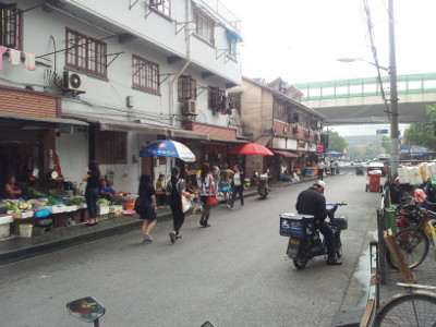 Straßenszene in Shanghai