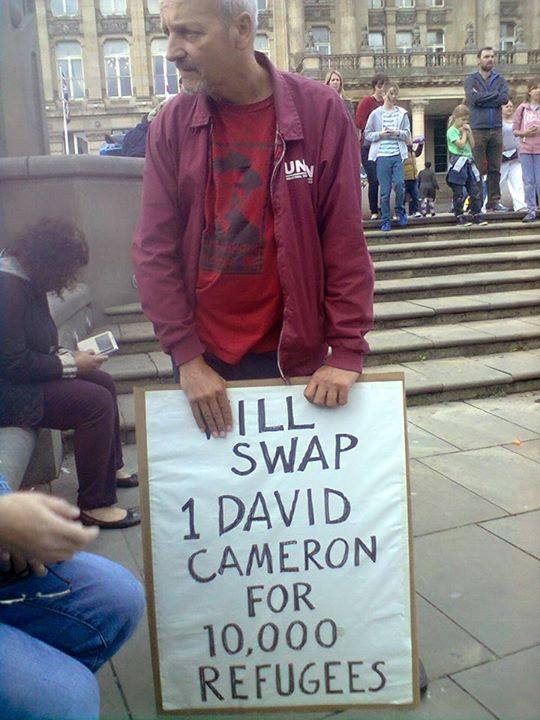 Will swap 1 Cameron for 10.000 refugees