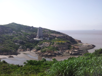 Touristische Szenerie auf Yangshan