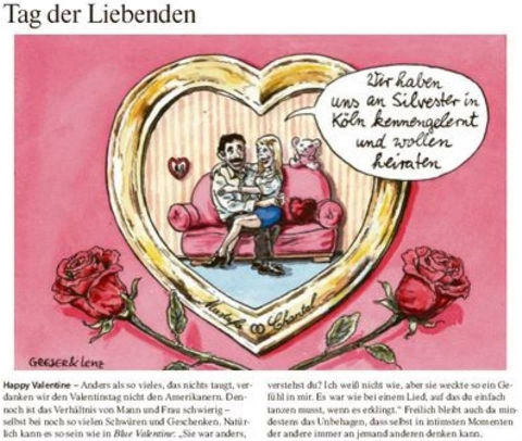 Valentinstag nach Köln