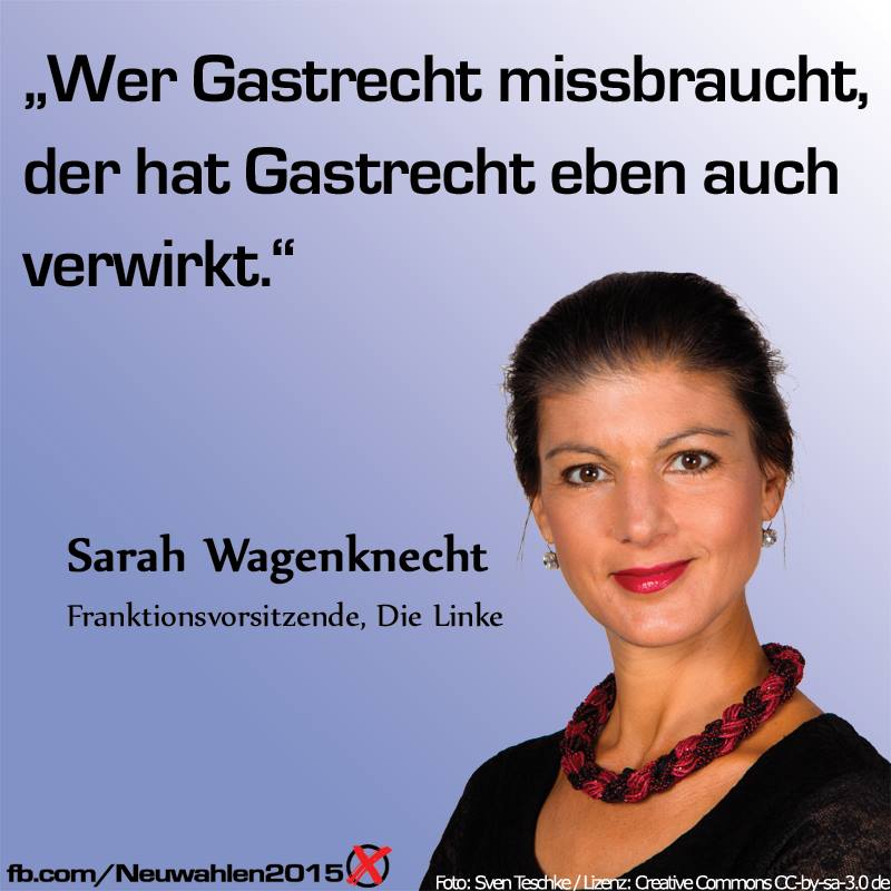 Wagenknecht zu Gastrecht