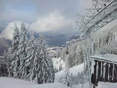 Blick vom Wallberg auf den Tegernsee